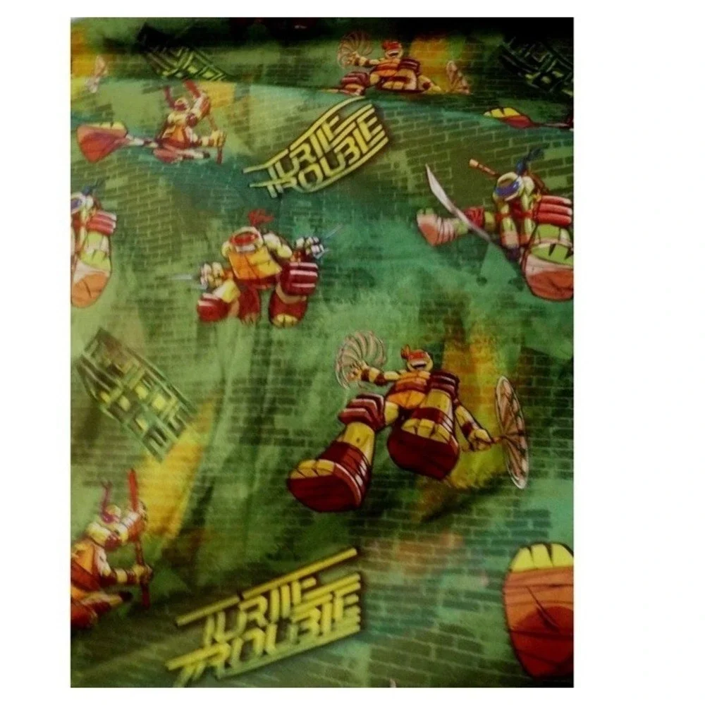 2013‎ Nickelodeon Teenage Mutant Ninja Turtle Twin Flat Sheet & Pillow Case TMNT